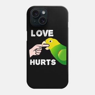 Love Hurts Double Yellow Headed Amazon Parrot Phone Case