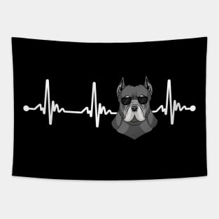 Cool Heartbeat Pitbull Tapestry