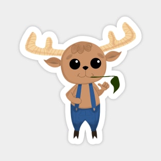 MOOSY THE CUTE LITTLE MOOSE Magnet