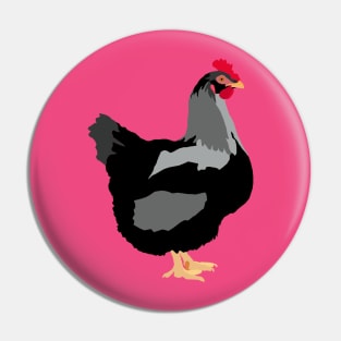 Black Backyard Chicken Pin