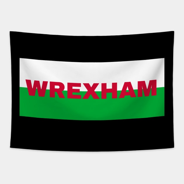 Wrexham City in Wales Flag Tapestry by aybe7elf