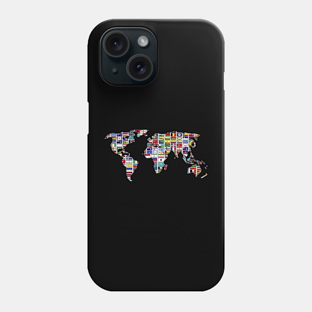 Traveller Cartography Travel International World Flags Phone Case by shirtsyoulike