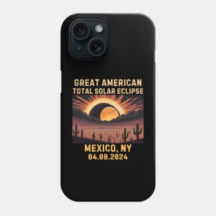 Total Solar Eclipse 2024 USA April 8 2024, Mexico, NY Phone Case