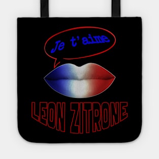 FRENCH KISS JE T'AIME LEON ZITRONE Tote