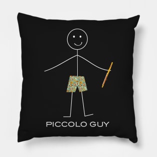 Funny Mens Piccolo Design Pillow