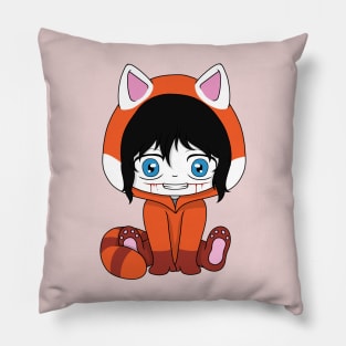 creepypasta red panda (jeff the killer) Pillow