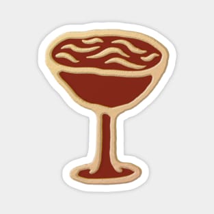 Martini Glass Vintage Illustration Magnet