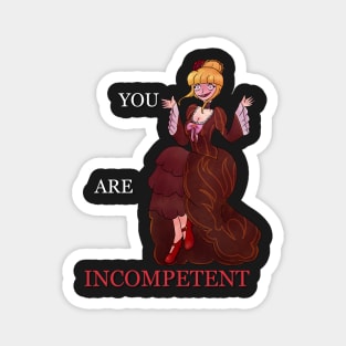 Umineko No Naku Koro Ni Beatrice You Are Incompetent Slogan Shirt And Others Magnet