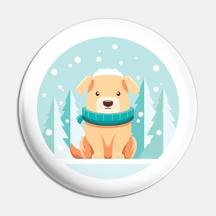 Winter season Dog outdoor Pin