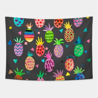 Geo Pop Pineapples Tapestry