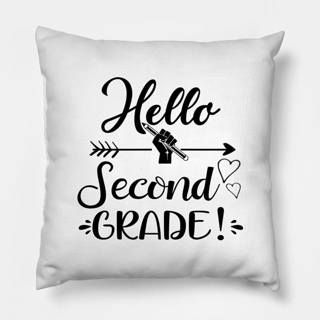 Hello second grade Pillow by creativity-w