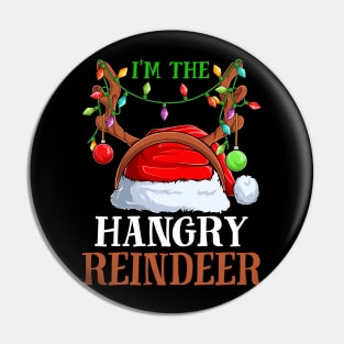 Im The Hangry Reindeer Christmas Funny Pajamas Funny Christmas Gift Pin