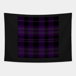 Gothic Aesthetic Evander 2 Hand Drawn Textured Plaid Pattern Tapestry