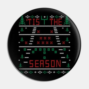 'Tis the Season Football Ugly Christmas Sweater Party Pin