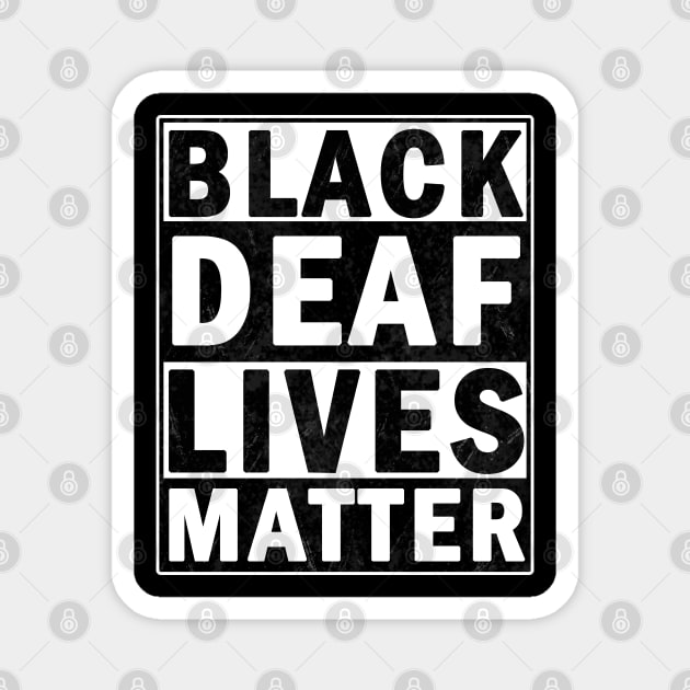 Black deaf lives matter Magnet by valentinahramov