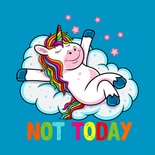 Lazy Unicorn Day T-Shirt