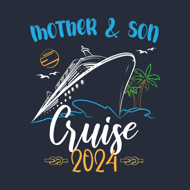 Mother And Son Cruise 2024, Travelling Traveller by printalpha-art