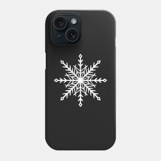 Simple white snowflake Phone Case