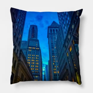 Wall Street, Manhattan, New York City Pillow