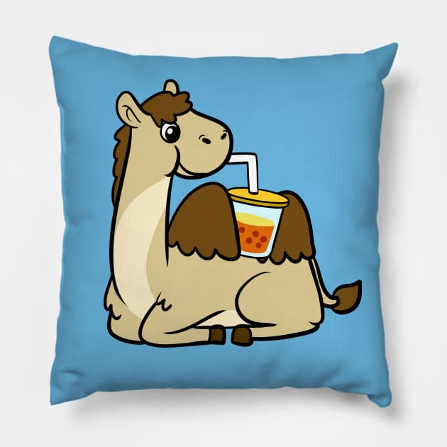 Boba Llama Pillow by WildSloths