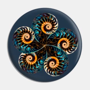 Nautilus shell 5 Pin