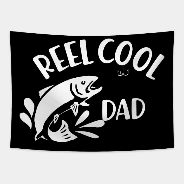 fishing dad - Reel cool dad Tapestry by KC Happy Shop