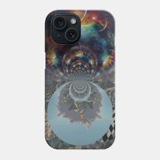 Chess fractal. Surreal space Phone Case