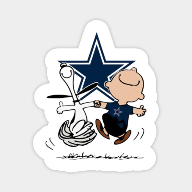Charlie Brown And Snoopy Dancing Dallas Cowboy Snoopy Magnet Teepublic