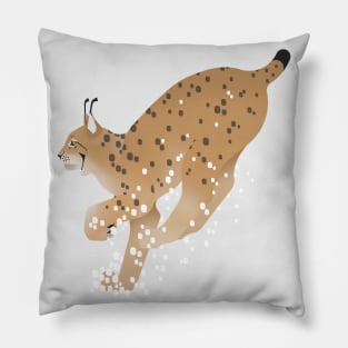 Eurasian lynx - Run Pillow