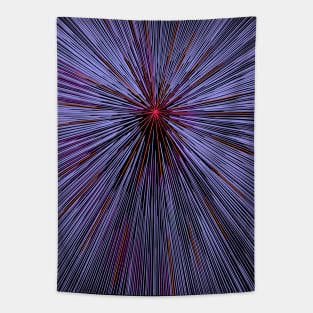 A colorful hyperdrive explosion - lilac with red highlights version Tapestry