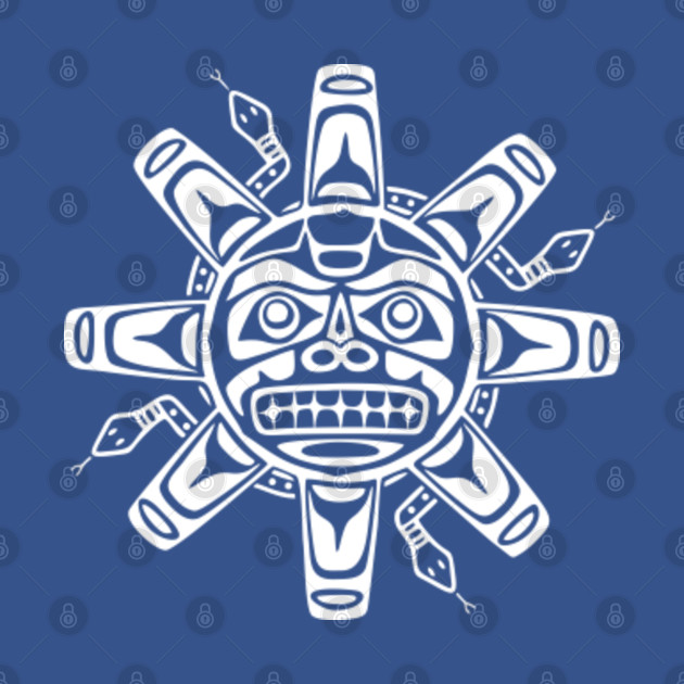 Haida Art Native American Sun - Sun - T-Shirt