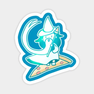 Surfing Pizza Wizard Magnet