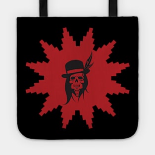 Indian Chief Skull With Navajo Design Tote