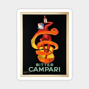 LEONETTO CAPPIELLO Campari Poster Bitter Campari, the small orange peel Magnet