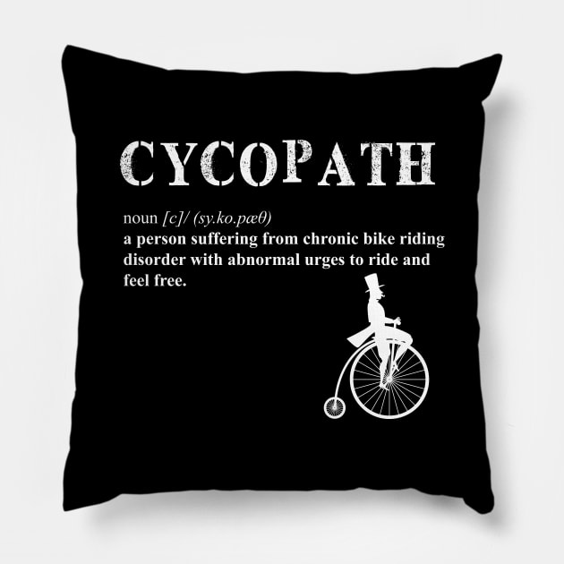 Cycling Cycopath II Definition Pillow by inkstyl