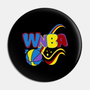 WNBA | Colorful | Kids Basketball | V5 Pin