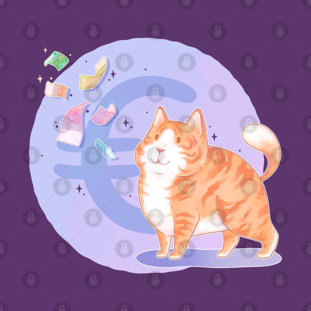 Euro-cat (version with purple background) by LilianaTikage