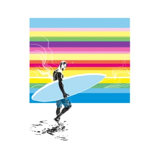 CMYK surfer T-Shirt