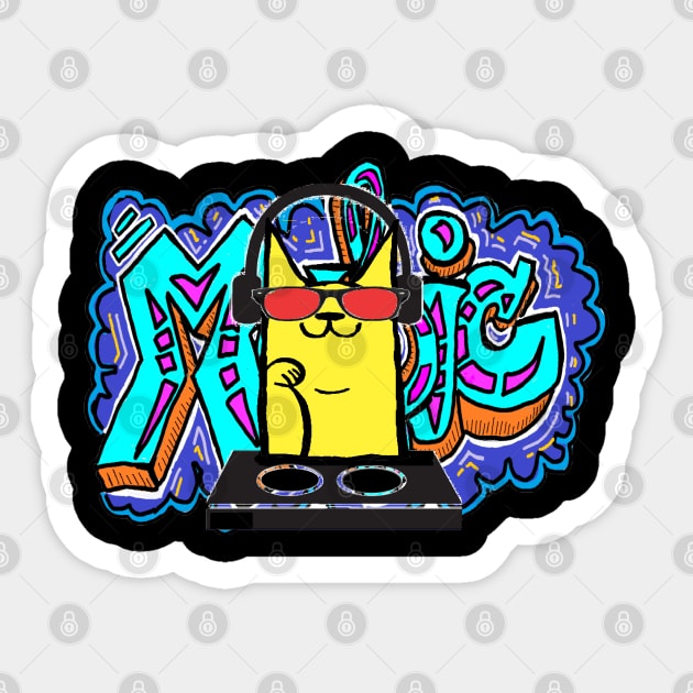 Techno Graffiti Design' Sticker