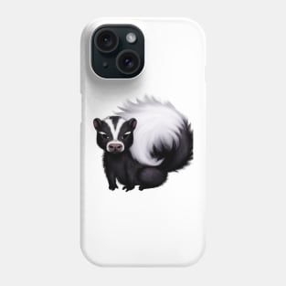 Cute Skunk Drawing Phone Case