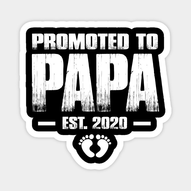 Promoted To Papa 2020 New Baby Birth Announcement Gifts Funny Father S Day Gift Ideas Promoted To Papa 2020 Fathers Day Gifts Magnet Teepublic Au