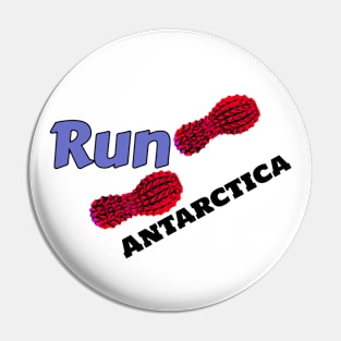 Hot Feet Run Antarctica Pin