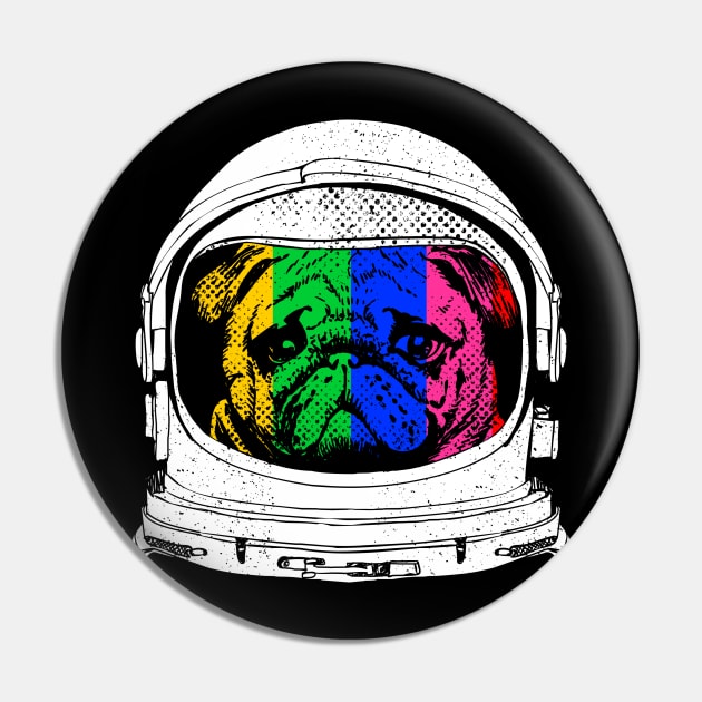 Astronaut Pug Pin by huebucket