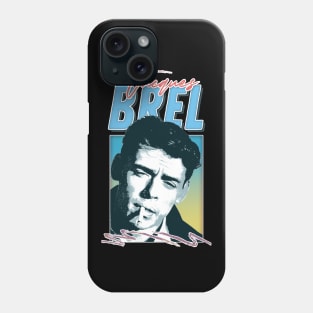 Jacques Brel / Retro Style Fan Design Phone Case