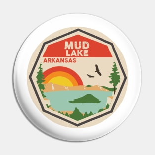 Mud Lake Arkansas Colorful Scene Pin