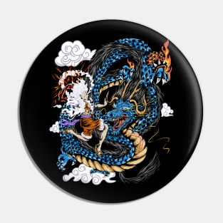 Epic Battle Luffy gear 5 vs Kaido Dragon Pin