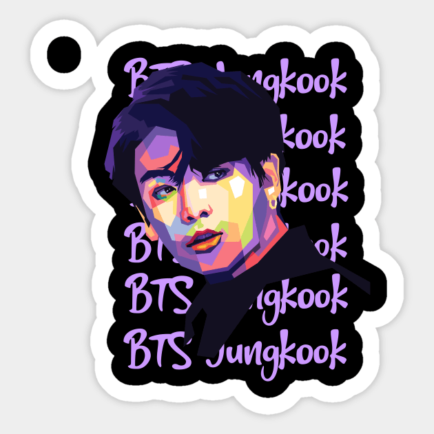 Jungkook BTS Sticker for Sale by IHCreates