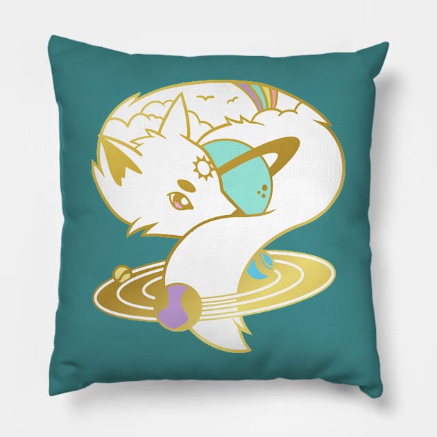 Sun Fox Pillow by Chocolona