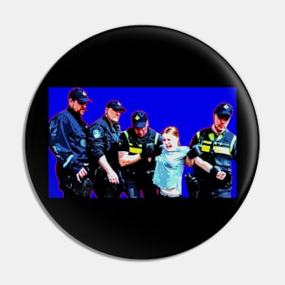 greta thunberg arrested pop art Pin