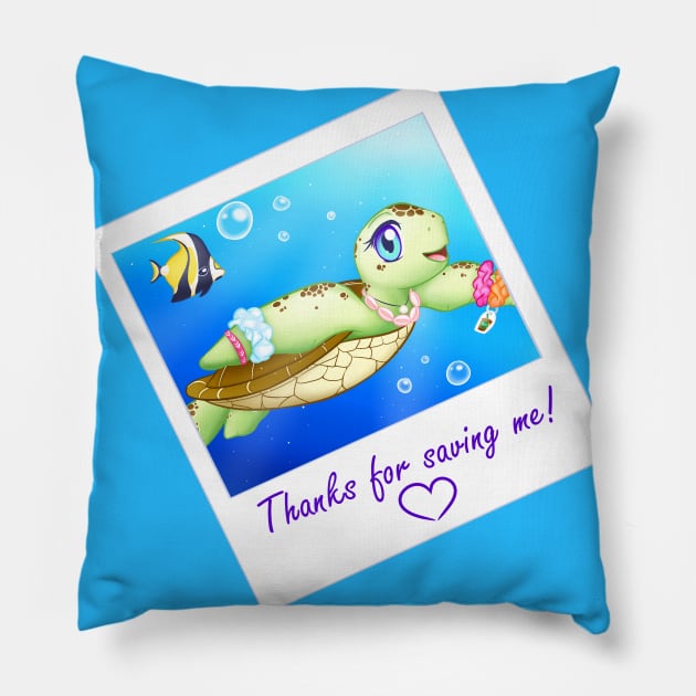 VSCO Sea Turtle Pillow by ParadisePaws